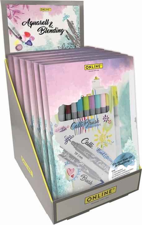 Actual product image Online Watercolour&Blending Set Display (2 mm, 10 x)