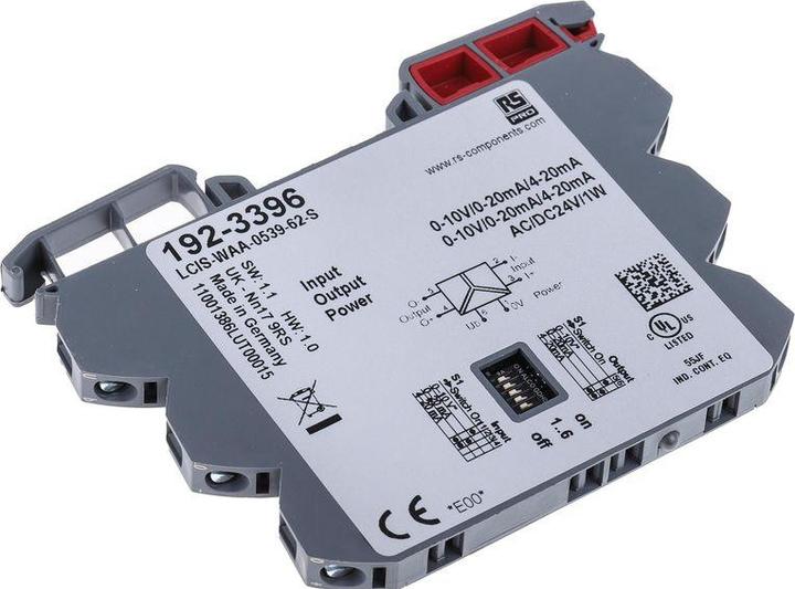 Actual product image Rs Pro Signal converter, analogue signal converter 24V ac/dc, current, voltage 0  10 V, 0  20mA ON / Str