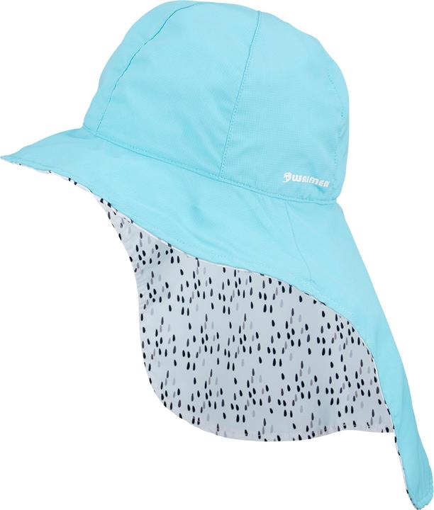 NoName UV Cap With Neck Flap Junior Reversible Bora Blau