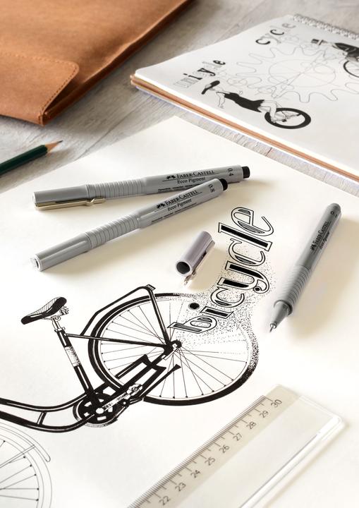 Produktbild Faber-Castell Tintenschreiber (Schwarz, 8 x)