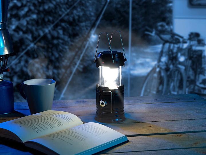 Produktbild Semptec 3in1-Solar-LED-Camping-Laterne mit Powerbank-Funktion