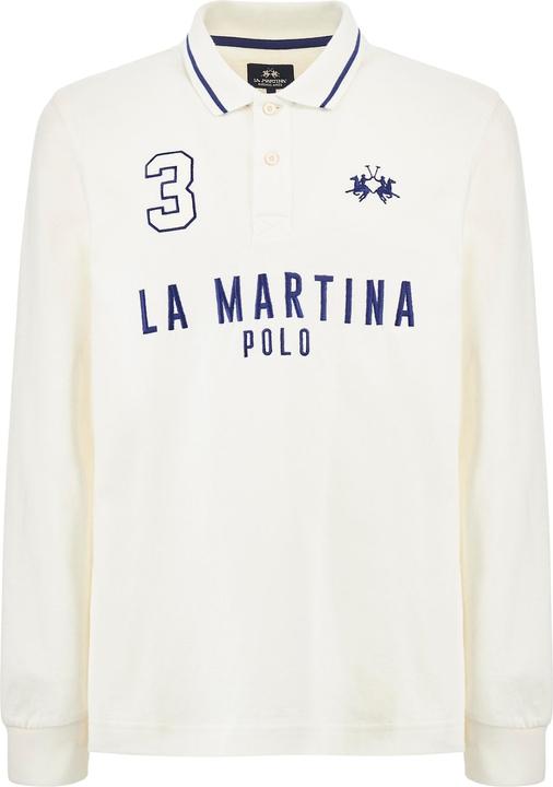 La Martina Poloshirt Langarmshirt mit Polokragen (XL)