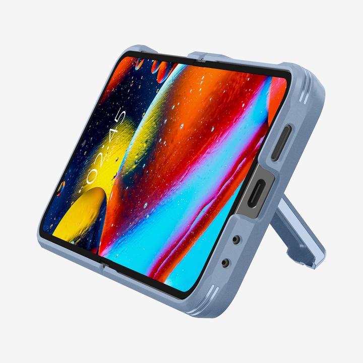 Actual product image Spigen Tough Armor TPU Back Cover Blue Samsung Galaxy Z Flip 6 (Samsung Galaxy Z Flip6)