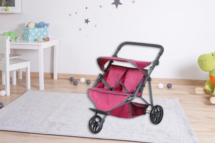 Produktbild Knorrtoys Zwillingspuppenwagen Duo - berry