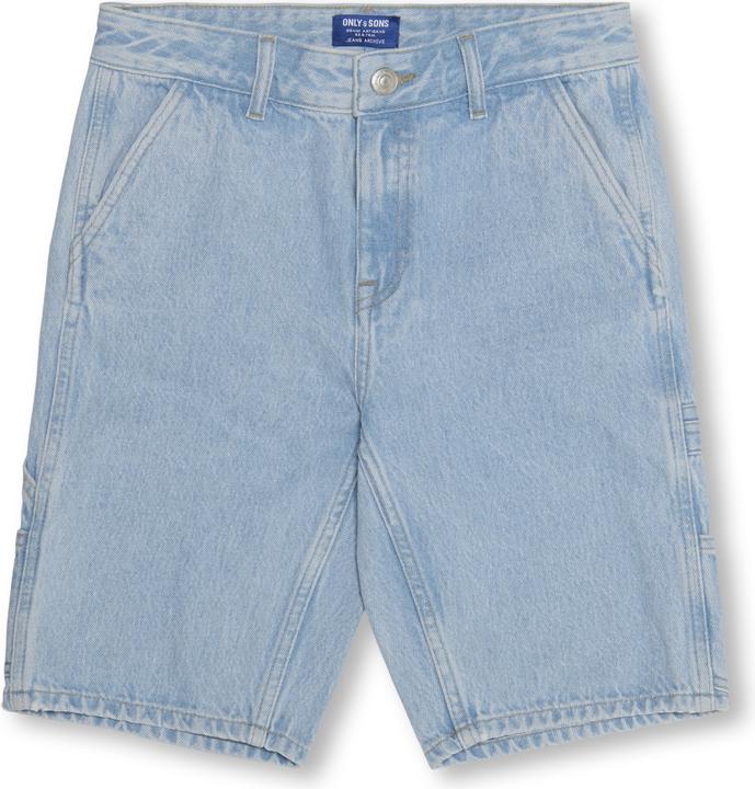 Only & Sons Junior OSJEDGE Mittlere Taille Gerade geschnitten Shorts Jeans-Shorts