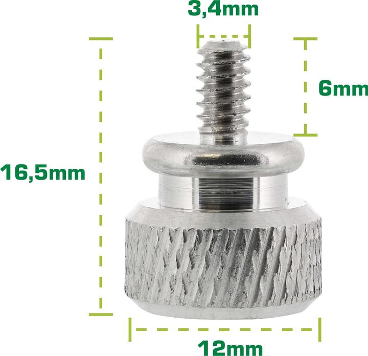 Produktbild Aquatuning Thumbscrews Gehäuse silber Bigpack (10 Stück)