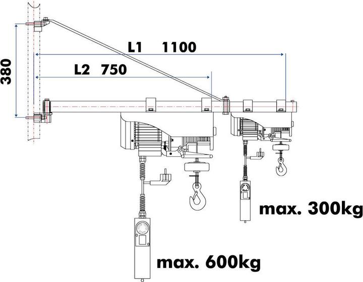 Actual product image Holzmann SA3001100 Swivel arm for ESZ T