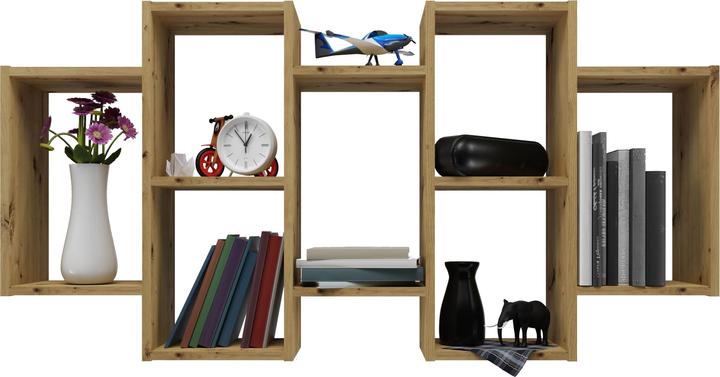 Image du produit Topeshop BILBAO 7.0 ARTISAN Étagère Étagère flottante Distributeur mural Étagère à particules (129.5 x 20 x 65 cm)