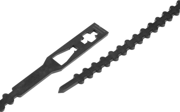 Image du produit Steffen Colliers de serrage noirs 234mm x 5.5mm détachables, paquet de 100 pcs. (Serre-câbles en plastique, 100 mm, 100 pcs)