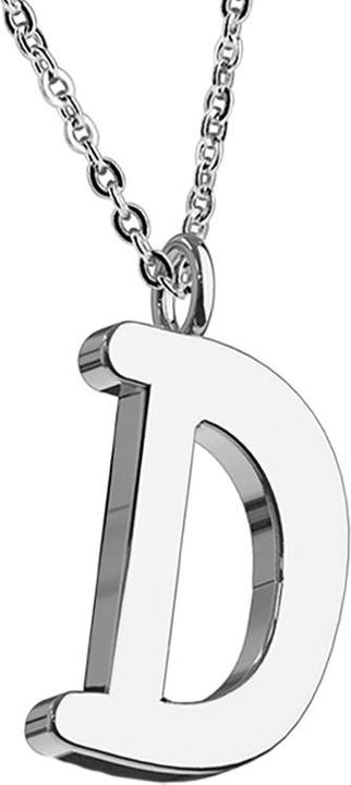 Produktbild Star Piercing Kette silber Anhänger Buchstabe D (ohne Messing, Chirurgenstahl 316L)