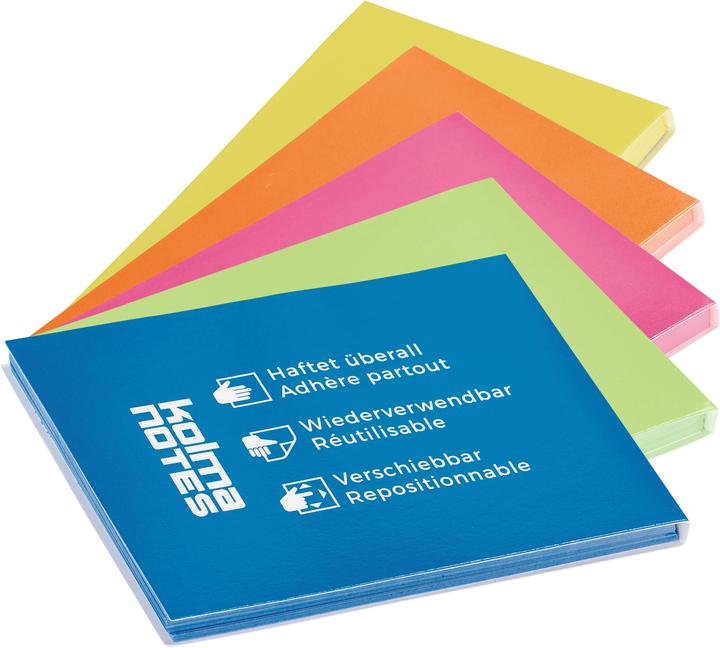 Immagine prodotto Kolma Note adesive Note A7 ad adesione statica assortite (74 x 105 mm)