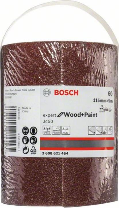 Produktbild Bosch Professional Zubehör Schleifblatt J450 Expert for Wood and Paint, 115 mm x 5 m, G60 (60)