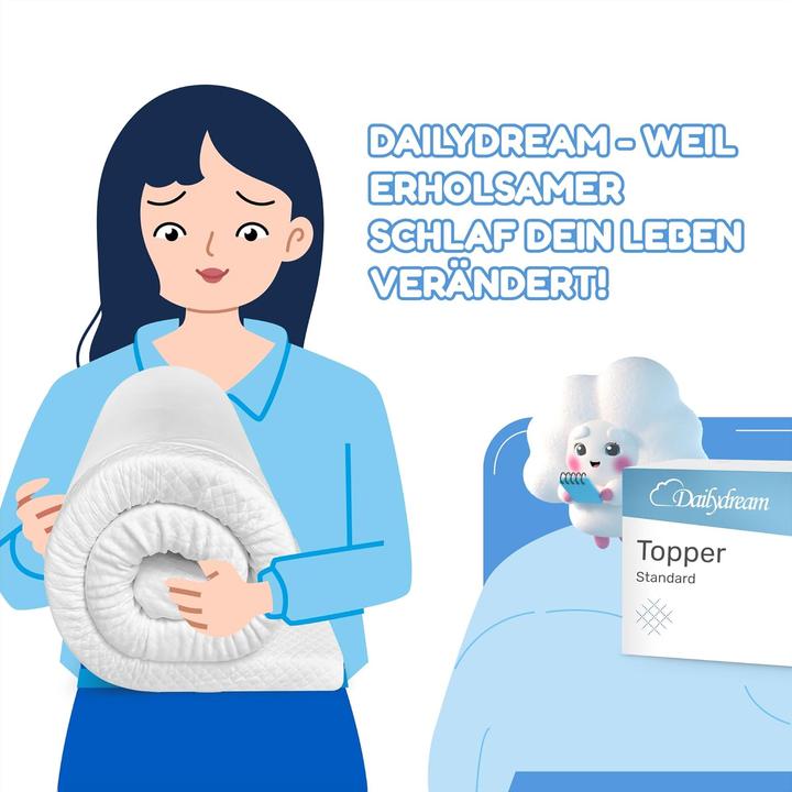 Produktbild Dailydream Viscoelastischer Matratzentopper (135x190cm) (135 x 190 cm)