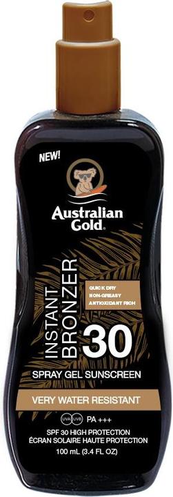 Image du produit Australian Gold Vaporiser le gel avec de la poudre bronzante (Spray solaire, Gel solaire, SPF 30, 237 ml)