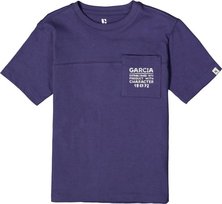 Immagine prodotto Garcia T shirt blu con tasca sul petto (92)