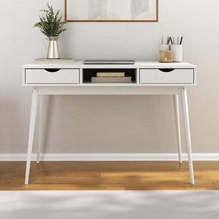Actual product image IDIMEX Desk with 2 drawers STEFANO