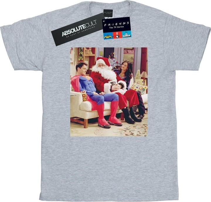 Actual product image Friends Womens/Ladies Couch Santa Cotton Boyfriend T-Shirt (3XL)