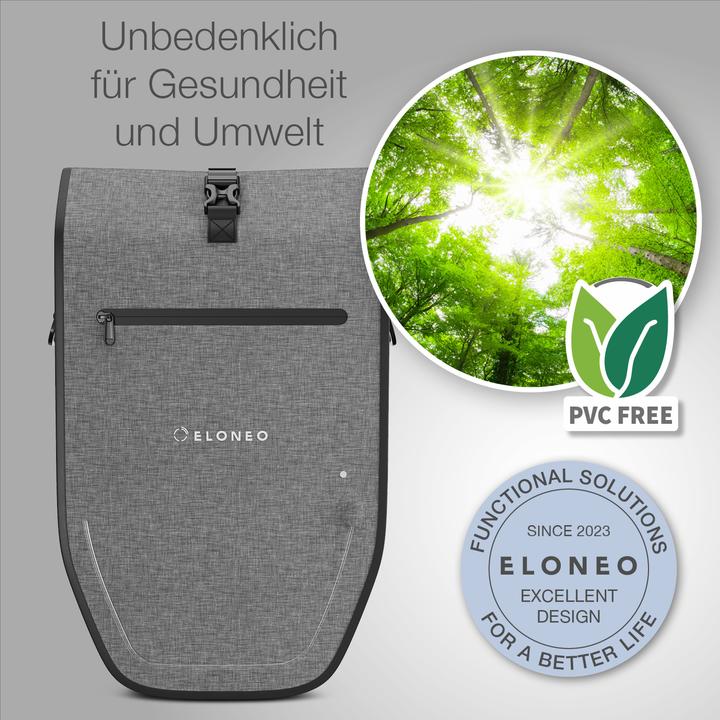 Actual product image Eloneo Bicycle bag for laptop (28 l, Luggage carrier bag)