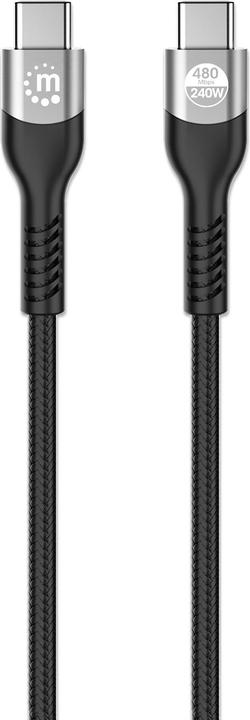 Produktbild Manhattan USB 2.0 Typ C EPR Ladekabel 240 W / PD 3.1 (2 m, USB 2.0)