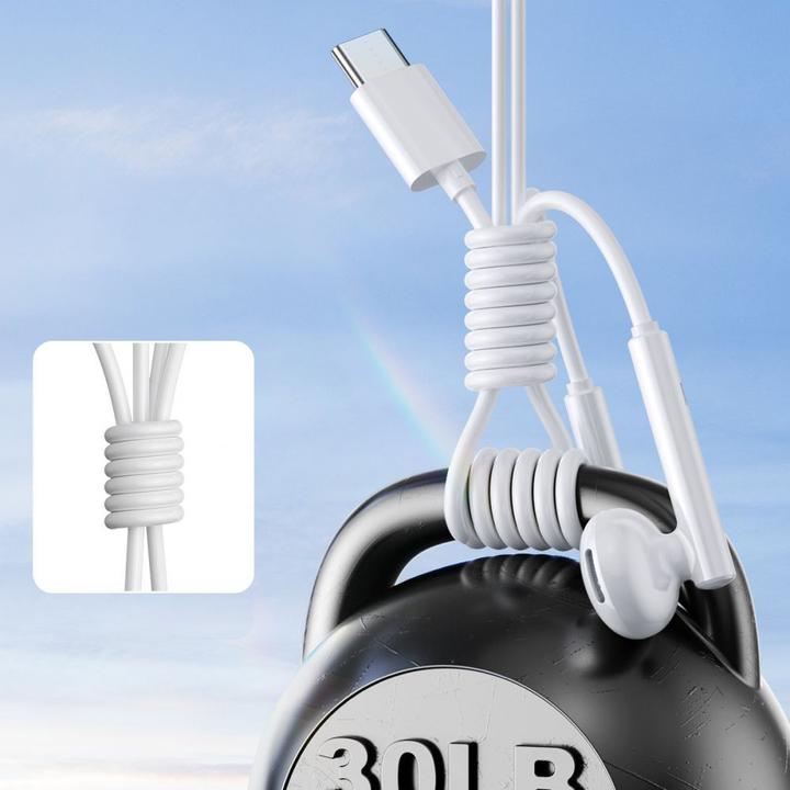 Produktbild Joyroom JR-EC05 TYPE-C Series Half In-Ear Wired Earphones-White (Kabelgebunden)
