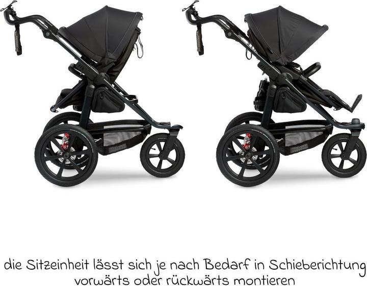 Produktbild TFK Kinderwagen 3 in 1 3in1 Kombi-Kinderwagen-Set Pro mit Luftreifen