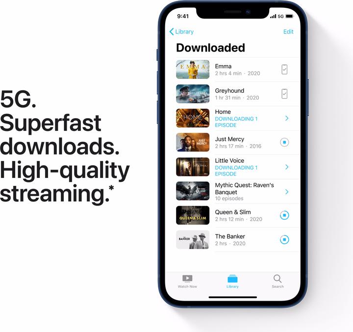 Produktbild Apple iPhone 12 (256 GB, Blue, 6.10", SIM + eSIM, 12 Mpx, 5G)