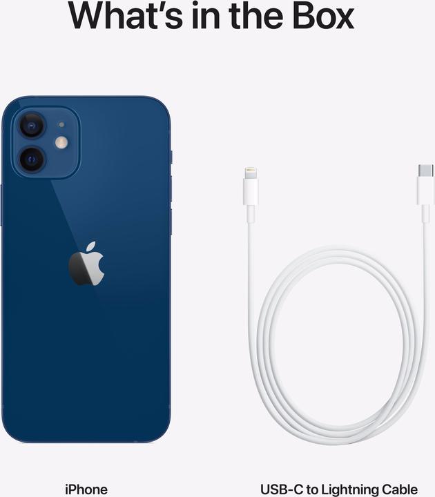 Produktbild Apple iPhone 12 (256 GB, Blue, 6.10", SIM + eSIM, 12 Mpx, 5G)