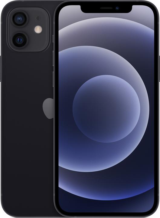 Apple iPhone 12 (128 GB, Black, 6.10", SIM + eSIM, 12 Mpx, 5G)