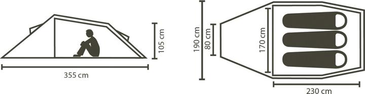 Actual product image Stoic FästaSt. 3P (Tunnel tent, 2.56 kg, 3 persons)