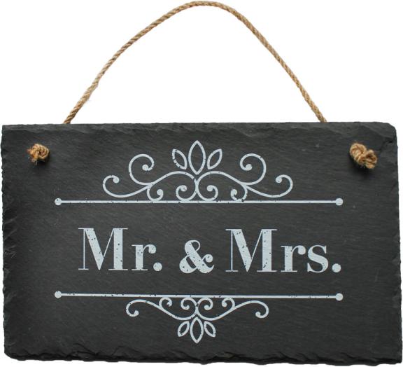 Trend Import Schiefertafel "Mr. & Mrs."