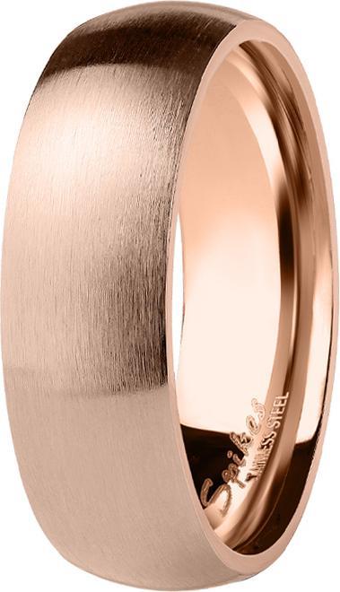 Actual product image Star Piercing Ring rose gold brushed (Surgical steel 316L, without brass)