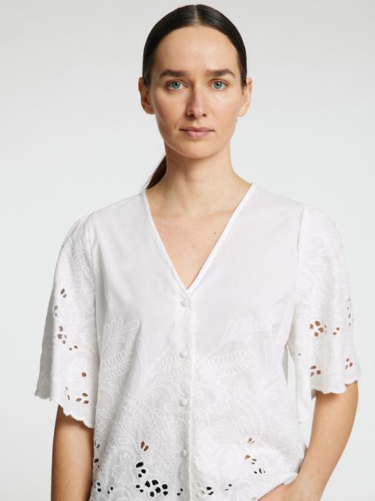Produktbild Selected Femme Slfdahlia Ss Broderi Shirt Noos (42)
