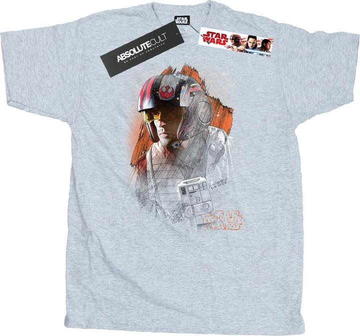 Image du produit Star Wars - T-shirt THE LAST JEDI POE DAMERON BRUSHED - Homme (S)