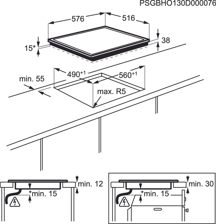 Productafbeelding AEG HK654070XB