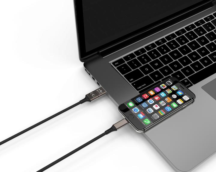 Actual product image Smrter Speedy USB charging cable to Lightning (1m), black ( SPEEDY L BK) (1 m, USB 3.0)