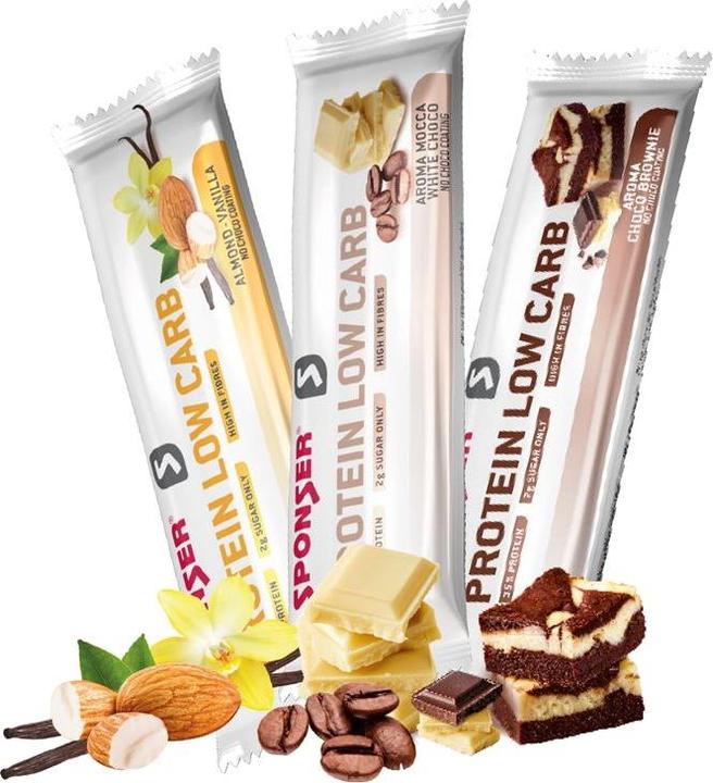 Image du produit Sponser barre à faible teneur en carbone (Chocolate, 1 pcs, 50 g)