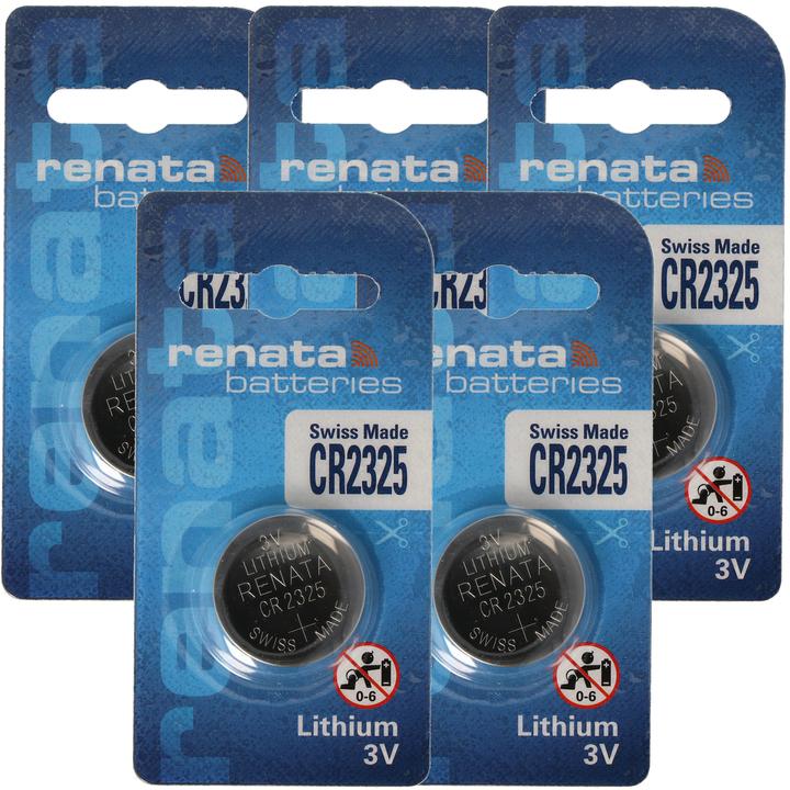 Image du produit AccuCell Batterie BR2325, IEC BR2325 5er Set (5 pcs, CR2325, 190 mAh)