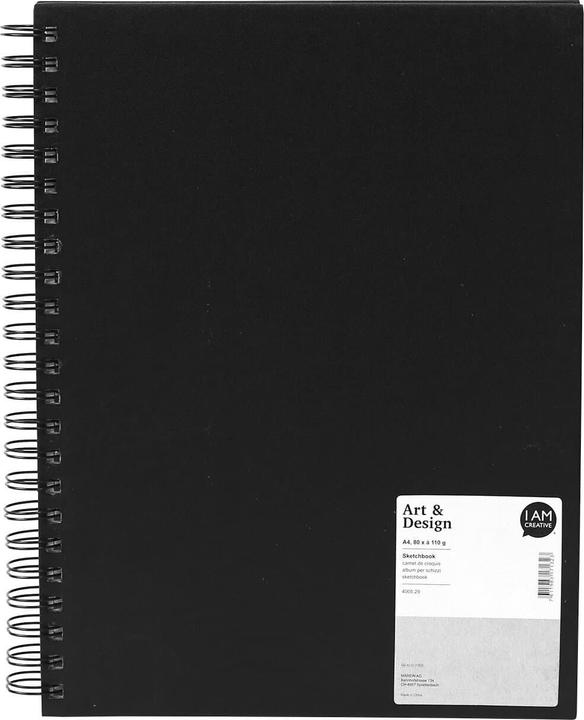 Actual product image I Am Creative sketchbook