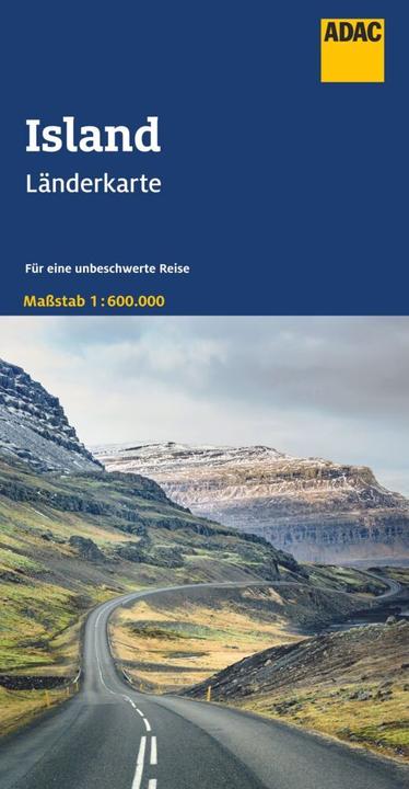 Actual product image Country map Iceland 1:600,000