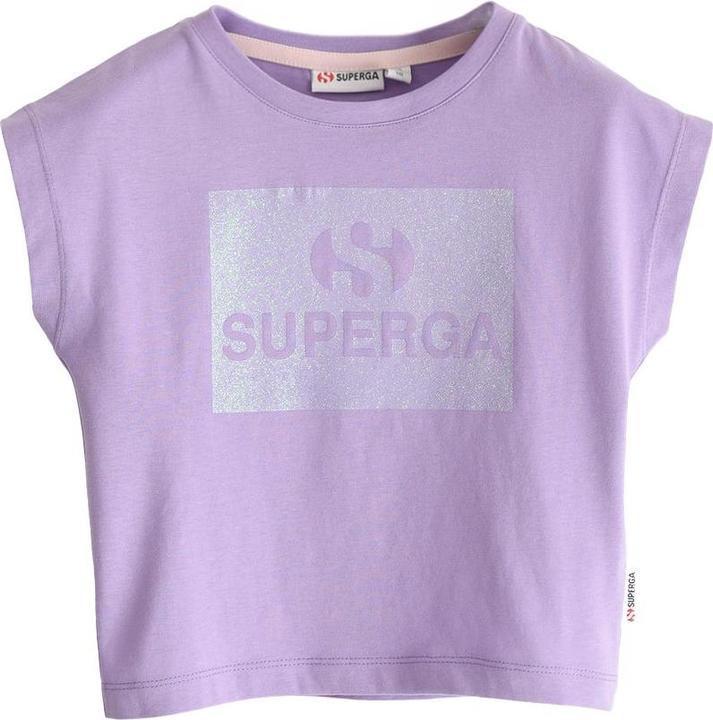 Actual product image Superga Childrens/Kids Glitter Cropped T-Shirt (110)