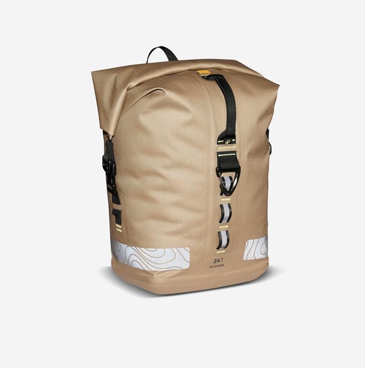 Produktbild Rockrider Fahrradtasche Gepäcktasche Bikepacking ADVT 900 wasserdicht IPX6 24 l (24 l, Gepäckträgertasche)