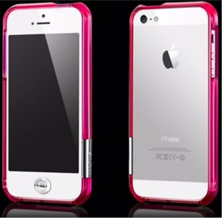 Image du produit more. Color Gem Lucent Bumper pour iPhone 5/5S/SE Pink (Apple iPhone 5, Apple iPhone 5s, Apple iPhone SE)
