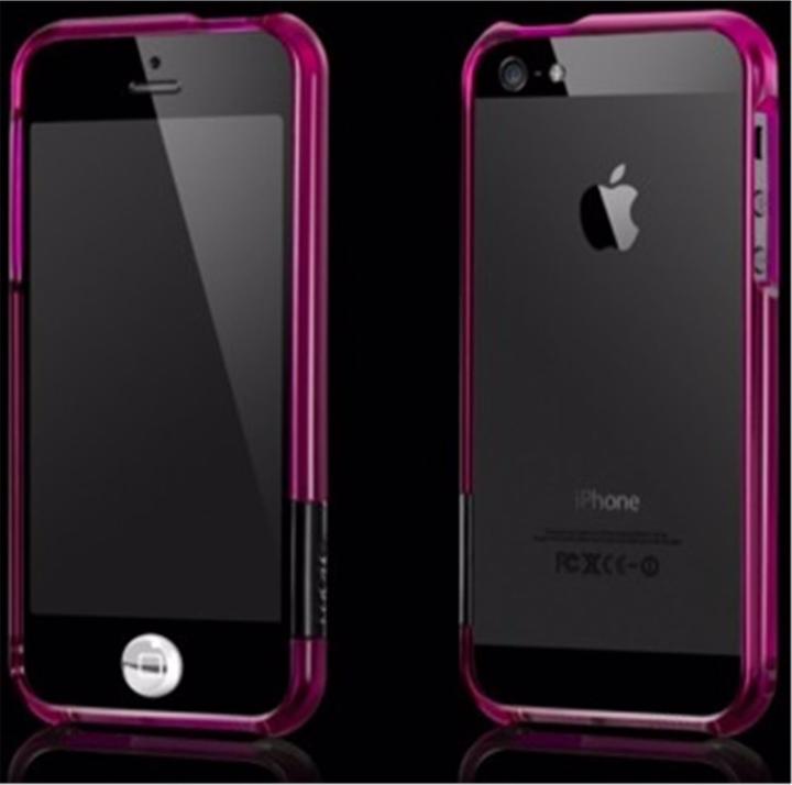 Produktbild more. Color Gem Lucent Bumper für iPhone 5/5S/SE Purple (Apple iPhone 5s, Apple iPhone 5)