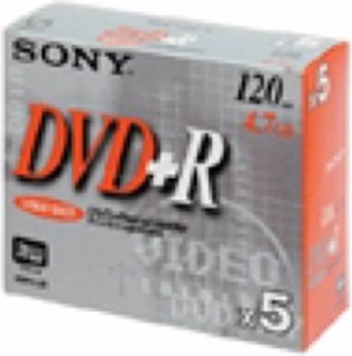 Actual product image Sony 4.7GB DVD+R (5 x)