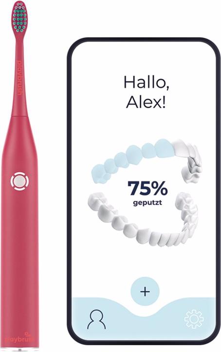 Actual product image Playbrush Smart One Electric Sonic Toothbrush Coral (Sonic toothbrush)