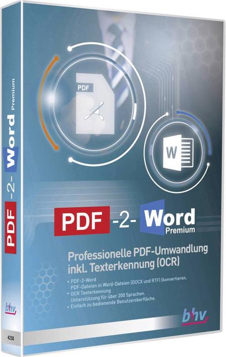 Image du produit Bhv PDF-2-Word Premium (1 Utilisateur, Illimité)