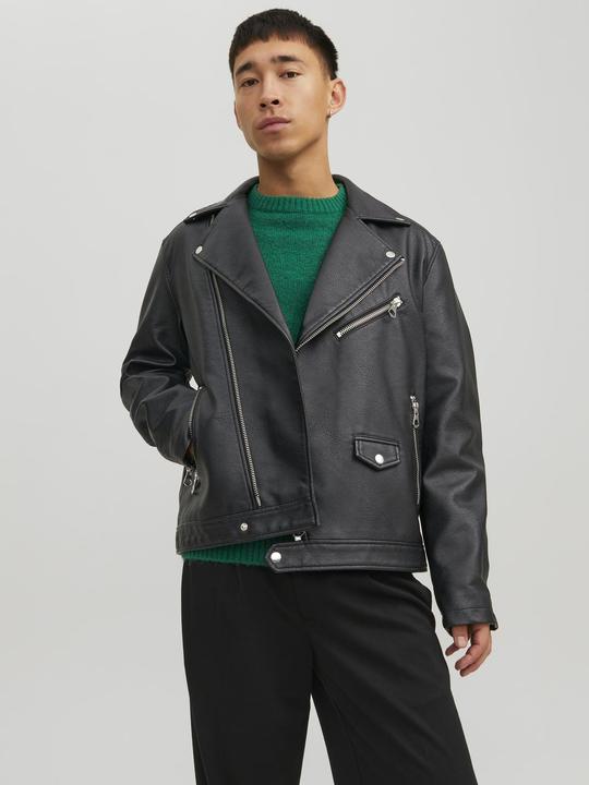 Actual product image Jack & Jones Biker Faux Leather Jacket (XL)