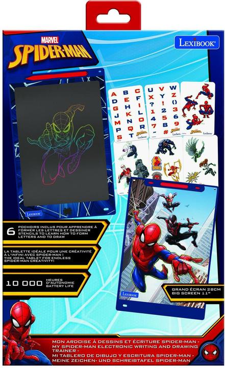 Immagine prodotto Lexibook Lavagna da colorare con stampini di Spider-Man 28 cm