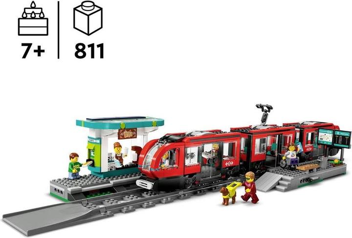 Produktbild LEGO Strassenbahn mit Haltestelle (60423, LEGO City)