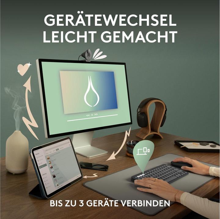 Image du produit Logitech Pebble Keys 2 K380S (CH, Sans fil)